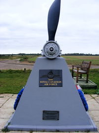 X2HU Airport - Memorial to the RCAF units that served at RAF Hunsdon - by Chris Hall