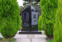 Norwich International Airport, Norwich, England United Kingdom (EGSH) - Rear view of the War Memorial to those who served at RAF Horsham Saint Faiths (Norwich Airport) in the Second World War. - by Graham Reeve