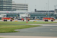 Manchester Airport, Manchester, England United Kingdom (EGCC) - Manchester Airport Fire Service Convoy. - by David Burrell
