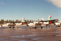 Grand Canyon National Park Airport (GCN) - Grand Canyon Airport.Scenic Vistaliners ready for the sightseeing flights.
N245SA and N233SA - by Henk Geerlings