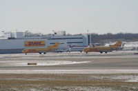 Cincinnati/northern Kentucky International Airport (CVG) - DHL 727-200 - by Florida Metal