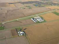 Piqua Airport- Hartzell Field Airport (I17) - Looking NE from 2500' - by Bob Simmermon