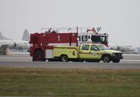 Jacksonville Nas (towers Fld) Airport (NIP) - Emergency vehicles responding to A-10 with blown tire - by Florida Metal