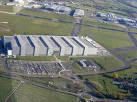 Hawarden Airport, Chester, England United Kingdom (EGNR) - Airbus A380 wing factory at Hawarden - by Chris Hall