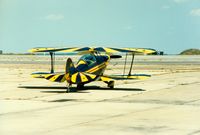 Quonset State Airport (OQU) - Pitts S-2A at Quonset State Airport, North Kingstown, RI - circa 1980's - by scotch-canadian