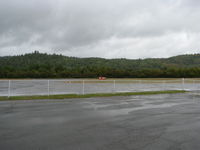 Edmundston Airport - runway marker at taxi way Bravo at Edmundston Airport - by Peter Pasieka