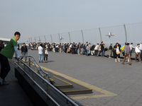 Tokyo International Airport (Haneda), Ota, Tokyo Japan (RJTT) - The B787 draws crowds to the observation deck at Haneda - by Micha Lueck