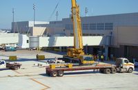San Antonio International Airport (SAT) - New jetbridge being installed - by RWB