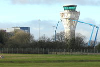 Birmingham International Airport, Birmingham, England United Kingdom (EGBB) - A new Control Tower being erected at Birmingham - also to the left, the new Travelodge Hotel - high floor rooms on the eastern side will give good runway and terminal views - by Terry Fletcher