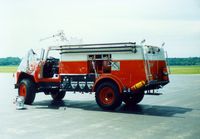 Dutchess County Airport (POU) - Dutchess County Airport Fire Truck at Poughkeepsie, NY - circa 1980's - by scotch-canadian