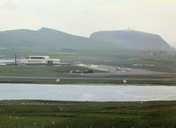 Sumburgh Airport - I found this Aiport Sumburghon a roundtrip - by Willem Goebel