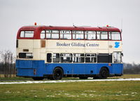 Wycombe Air Park/Booker Airport - Booker Gliding Centre's bus at Wycombe Air Park.
For those bus fans, it's a Bristol VRT ex United Counties. - by moxy
