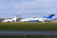 Lasham Airfield Airport, Basingstoke, England United Kingdom (EGHL) - B727's at ATC Lasham - by Chris Hall