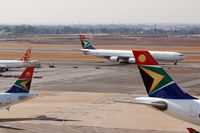 OR Tambo International Airport - Africa has the most beautiful tails! - by Micha Lueck