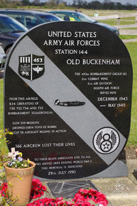 Old Buckenham Airport, Norwich, England United Kingdom (EGSV) - Memorial to the United States Army Air Force at Old Buckenham. - by Graham Reeve
