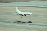 Mc Carran International Airport (LAS) - JANET/Department Of The Air Force Boeing 737-66N, arriving at Las Vegas on RWY 19R. - by Mark Kalfas