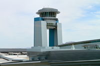 Mc Carran International Airport (LAS) - McCarran International Airport Ramp Control Tower as seen from the United Club. - by Mark Kalfas