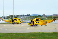 Anglesey Airport (Maes Awyr Môn) or RAF Valley, Anglesey United Kingdom (EGOV) - SAR Seakings of RAF 22 Sqn C Flight based at RAF Valley - by Chris Hall