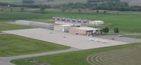 Fergus Falls Muni-einar Mickelson Fld Airport (FFM) - A view of the ramp at Fergus Falls Municipal Airport after departing runway 13 on a Sunday evening. - by Kreg Anderson