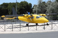 Palma de Mallorca Airport (or Son Sant Joan Airport), Palma de Mallorca Spain (LEPA) - Yellow Airplane in a roundabout at the airport. - by Air-Micha