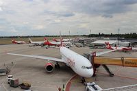 Tegel International Airport (closing in 2011), Berlin Germany (EDDT) - A little big world in red and white...... - by Holger Zengler