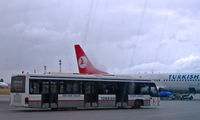 Ankara Esenbo?a International Airport - A THY bus taking passengers to their plane - by Murat Tanyel