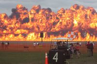 Lakeland Linder Regional Airport (LAL) - Wall of Fire at Sun N Fun - by Florida Metal