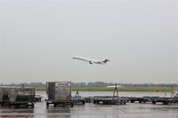 Düsseldorf International Airport, Düsseldorf Germany (EDDL) - It´s raining cats and dogs but both runways are open....... - by Holger Zengler