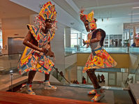 Lynden Pindling International Airport (Nassau Intl), Nassau, New Providence Bahamas (NAS) - The statues at the top of the US departures escalator - by Murat Tanyel