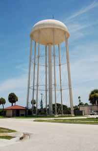 Patrick Afb Airport (COF) - Water Tank at Patrick Air Force Base, FL - by scotch-canadian