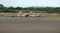 Swansea Airport, Swansea, Wales United Kingdom (EGFH) - Temporary deployment of RAF Cosford based 633 VGS's motorised gliders to Swansea Airport for the weekend.  - by Roger Winser