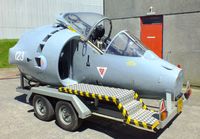 RNAS Culdrose Airport, Helston, England United Kingdom (EGDR) - Harrier cockpit mock-up at Fire Section. - by Derek Flewin
