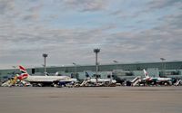 Frankfurt International Airport, Frankfurt am Main Germany (EDDF) - Apron on front of terminal 2. - by Holger Zengler