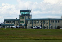 Oxford Airport, Oxford, England United Kingdom (EGTK) - Oxford tower and Terminal building - by Chris Hall