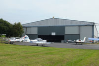 Shobdon Aerodrome - the main hangar at Shobdon Airfield, Herefordshire - by Chris Hall