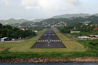 George F. L. Charles Airport (formerly Vigie Airport) - This lovely little airport serves Castries, the capital of St. Lucia.  Larger aircraft must use Hewanorra International at Vieux Fort. - by Daniel L. Berek