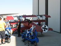 Camarillo Airport (CMA) - Commemorative Air Force Socal Wing FOKKER TRI-PLANE kiddie rides and photo ops on their ramp at airshows-very popular! - by Doug Robertson