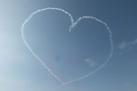 Sywell Aerodrome Airport, Northampton, England United Kingdom (EGBK) - Heart in the Sky The Red Arrows tribute to Lt Jon Egging Red 4 and Flt Lt Sean Cunningham Red 5 who both lost their lives last year while serving with the team. - by Chris Hall