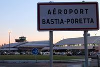 Bastia Poretta Airport, Bastia France (LFKB) - Terminal of Poretta at sunrise - by micka2b