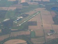 Defiance Memorial Airport (DFI) - Looking west from 4500' - by Bob Simmermon