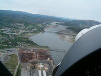 Namsos Airport, Namsos, Nord-Trøndelag Norway (ENNM) - Airport seen from above the city Namsos. - by xx1100pilot