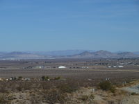 Inyokern Airport (IYK) - View of Inyokern Airport from about two miles. Airport is regularly used as a site for filming car commercials, and was even used for a segment on Top Gear (UK). Season 13, Episode 3. - by Bo Shaw