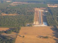 Oak Tree Landing Airport (6J8) - Looking down RWY 9 - by Bob Simmermon