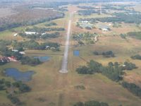 Flying Baron Estates Airport (10FA) - Looking down RWY 29 - by Bob Simmermon