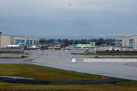 Snohomish County (paine Fld) Airport (PAE) - The world's largest building by volume on the left: The production lines for B 747/767/777/787 - by Micha Lueck