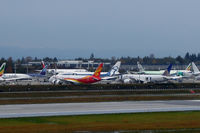 Snohomish County (paine Fld) Airport (PAE) - How many different airlines can you spot? - by Micha Lueck