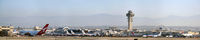 Los Angeles International Airport (LAX) - Panorama at imperial hill, inglewood - by drnikon800