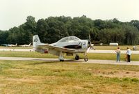 Sussex Airport (FWN) - North American T-28 Trojan at the 1988 Sussex New Jersey Air Show, Sussex, NJ - by scotch-canadian