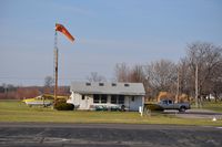 Andy Barnhart Memorial Airport (3OH0) - The Clubhouse and windsock at Andy Barnhart Memorial Airport, New Carlisle, OH USA - by tshiverd