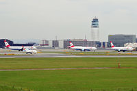 Vienna International Airport, Vienna Austria (LOWW) - Austrian Airlines 3 x B767 and 1 x Fokker - by Artur Badoń